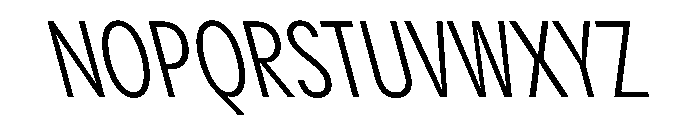 PPPangramSansSlim RegularReclined Instance Font UPPERCASE