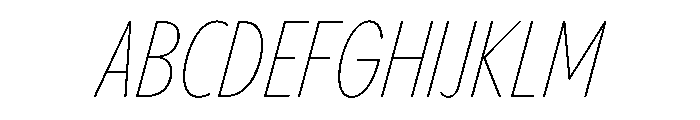 PPPangramSansSlim ThinItalic Instance Font UPPERCASE