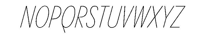 PPPangramSansSlim ThinItalic Instance Font UPPERCASE