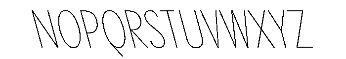 PPPangramSansSlim ThinReclined Instance Font UPPERCASE