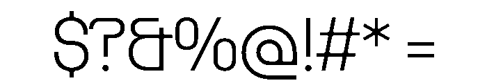 PPRader Extralight Instance Font OTHER CHARS
