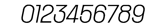 PPRader ExtralightItalic Instance Font OTHER CHARS