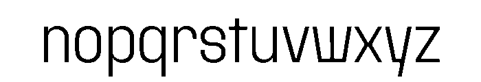 PPRader Extralight Font LOWERCASE
