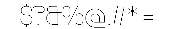 PPRader Hairline Instance Font OTHER CHARS