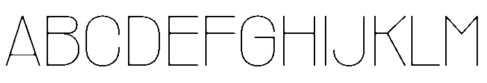 PPRader Hairline Instance Font UPPERCASE