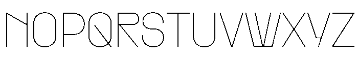 PPRader Hairline Instance Font UPPERCASE