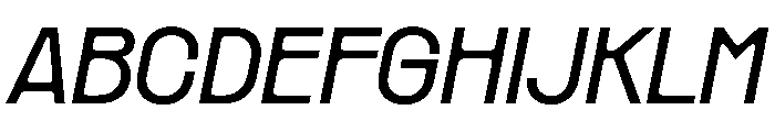PPRader Italic Instance Font UPPERCASE