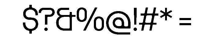 PPRader Light Font OTHER CHARS