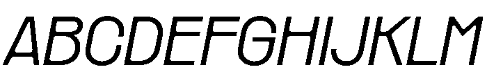 PPRader LightItalic Instance Font UPPERCASE