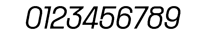 PPRader LightItalic Font OTHER CHARS