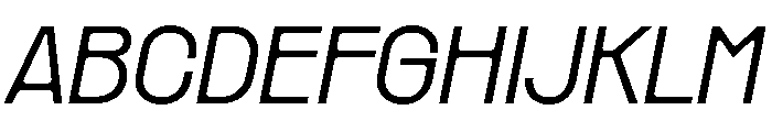 PPRader LightItalic Font UPPERCASE