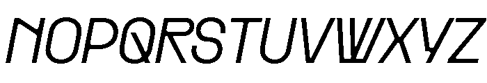 PPRader LightItalic Font UPPERCASE