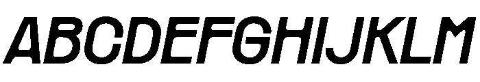 PPRader SemiboldItalic Instance Font UPPERCASE