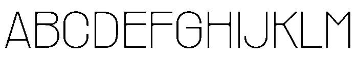 PPRader Thin Instance Font UPPERCASE