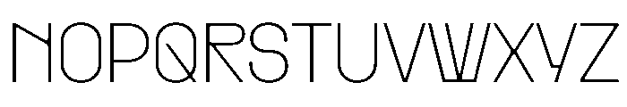 PPRader Thin Instance Font UPPERCASE