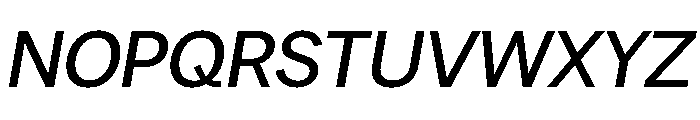 PPRadioGrotesk MediumItalic Instance Font UPPERCASE