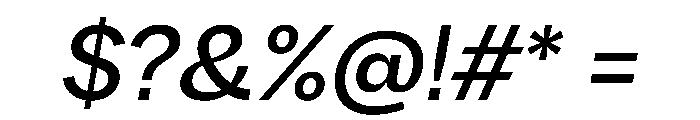 PPRadioGrotesk MediumItalic Font OTHER CHARS