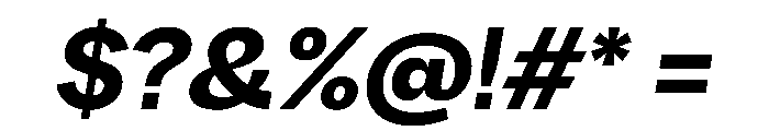PPRadioGrotesk UltraboldItalic Instance Font OTHER CHARS
