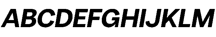 PPRadioGrotesk UltraboldItalic Instance Font UPPERCASE