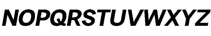 PPRadioGrotesk UltraboldItalic Instance Font UPPERCASE