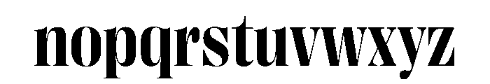 PPRightDidone CompactBold Instance Font LOWERCASE