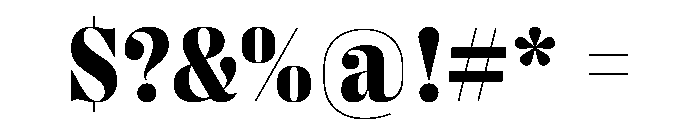 PPRightDidone CompactDark Instance Font OTHER CHARS