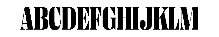 PPRightDidone NarrowBlack Instance Font UPPERCASE