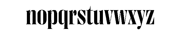 PPRightDidone NarrowBold Instance Font LOWERCASE