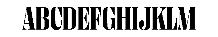 PPRightDidone NarrowDark Instance Font UPPERCASE