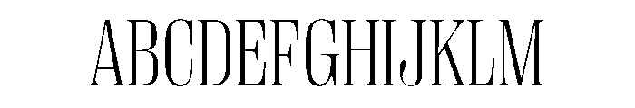 PPRightDidone NarrowFine Instance Font UPPERCASE