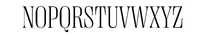 PPRightDidone NarrowFine Instance Font UPPERCASE