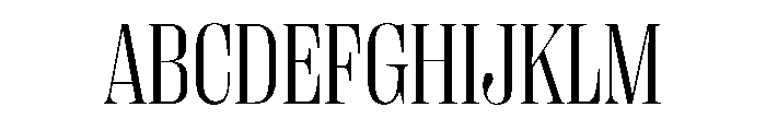 PPRightDidone NarrowLight Instance Font UPPERCASE