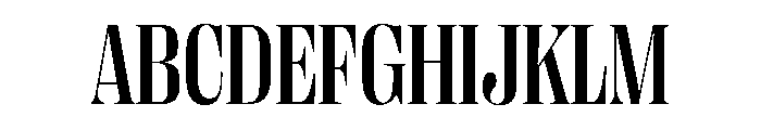PPRightDidone NarrowMedium Instance Font UPPERCASE