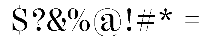PPRightDidone Regular Instance Font OTHER CHARS
