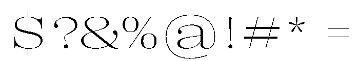 PPRightDidone SpatialFine Instance Font OTHER CHARS