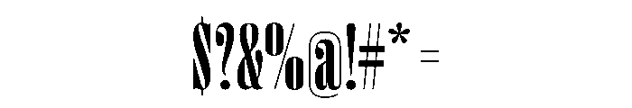 PPRightDidone TallBold Instance Font OTHER CHARS