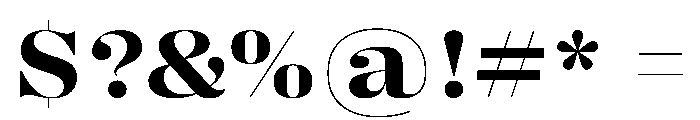 PPRightDidone WideBold Instance Font OTHER CHARS