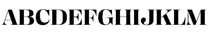 PPRightDidone WideBold Instance Font UPPERCASE