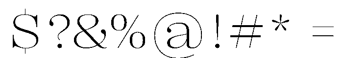 PPRightDidone WideFine Instance Font OTHER CHARS