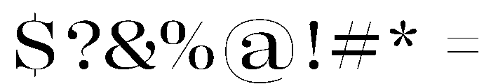 PPRightDidone WideRegular Instance Font OTHER CHARS