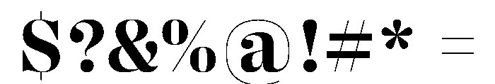 PPRightDidoneCasual Bold Instance Font OTHER CHARS