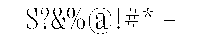 PPRightDidoneCompact Fine Instance Font OTHER CHARS