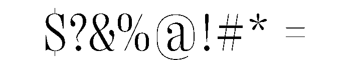 PPRightDidoneCompact Light Instance Font OTHER CHARS