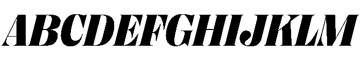 PPRightDidoneItalic Black Instance Font UPPERCASE