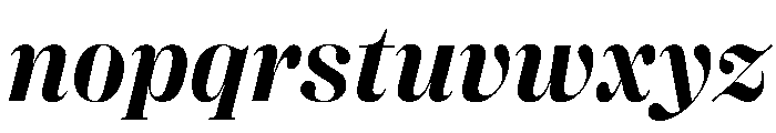 PPRightDidoneItalic Bold Instance Font LOWERCASE