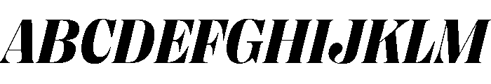 PPRightDidoneItalic Dark Instance Font UPPERCASE