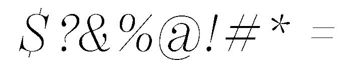 PPRightDidoneItalic Fine Instance Font OTHER CHARS