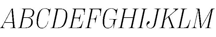PPRightDidoneItalic Fine Instance Font UPPERCASE