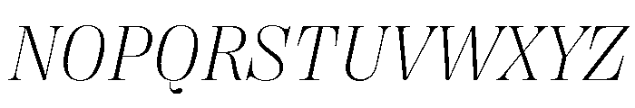 PPRightDidoneItalic Fine Instance Font UPPERCASE