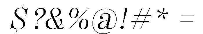 PPRightDidoneItalic Light Instance Font OTHER CHARS